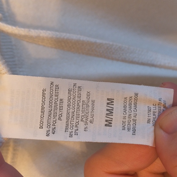 Women's K-Swiss Cream Gold  Logo Sweatpant Jogger M - Picture 5 of 10